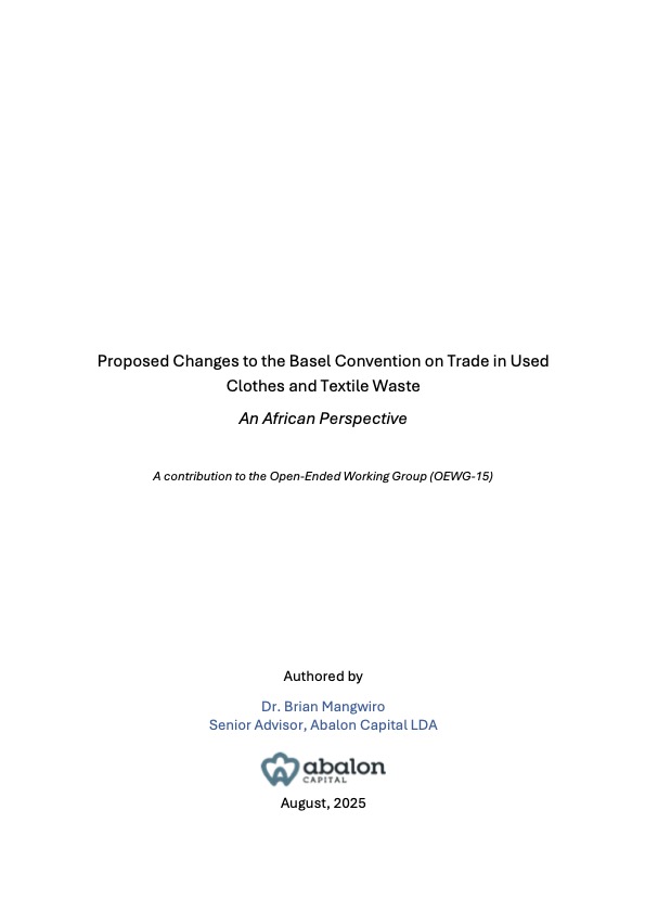 Proposed Changes to the Basel Convention on Trade in Used Clothes and Textile Waste