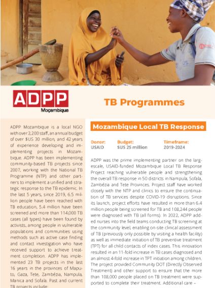 ADPP Mozambique TB Capacity Statement
