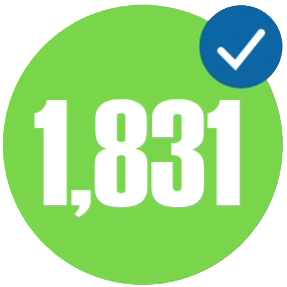 1,831 development projects